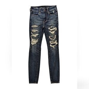 American Eagle next level stretch super hi-rise f sz 2